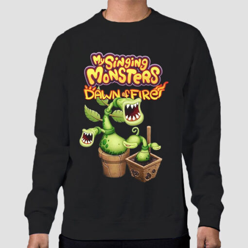 Sweatshirt Black Inspired My Singing Monster Potbe