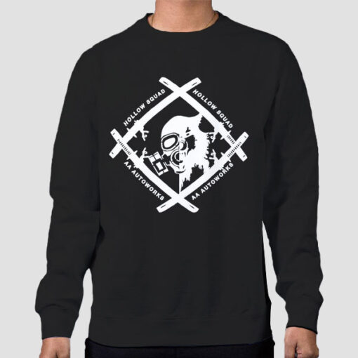 Sweatshirt Black Logo Xavier Wulf Hollow Squad