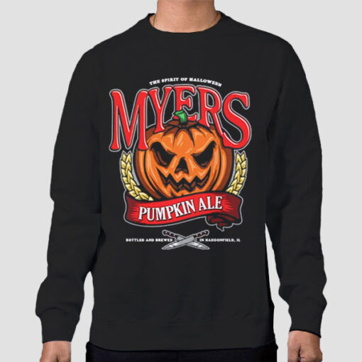 Sweatshirt Black Myers Pumpkin Ale Halloween