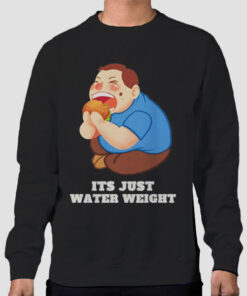 Sweatshirt Black Nikocado Meme Its Just Water Weight