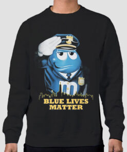 Sweatshirt Black Parody Police Blue Lives Matter