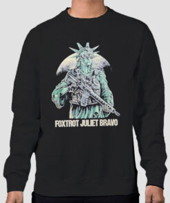 Sweatshirt Black Parody Statue Foxtrot Juliet Bravo