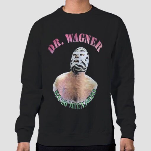 Sweatshirt Black Vintage 90s Dr Wagner Logo
