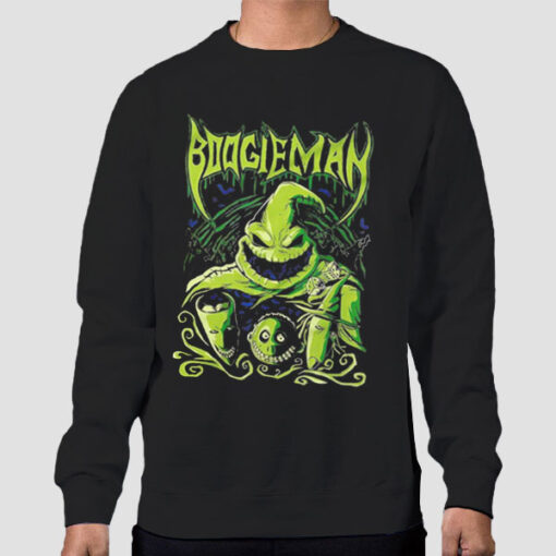 Sweatshirt Black Vintage Boogieman Green Halloween