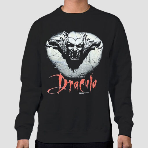 Sweatshirt Black Vintage Bram Stokers Dracula Merch