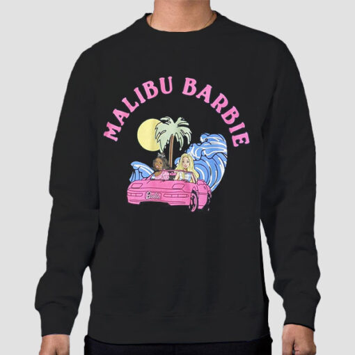 Sweatshirt Black Vintage Logo Malibu Barbie