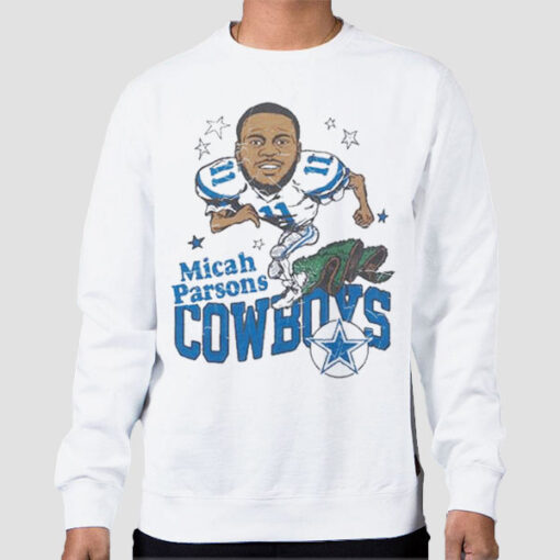 Sweatshirt White Funny Cowboys Micah Parsons