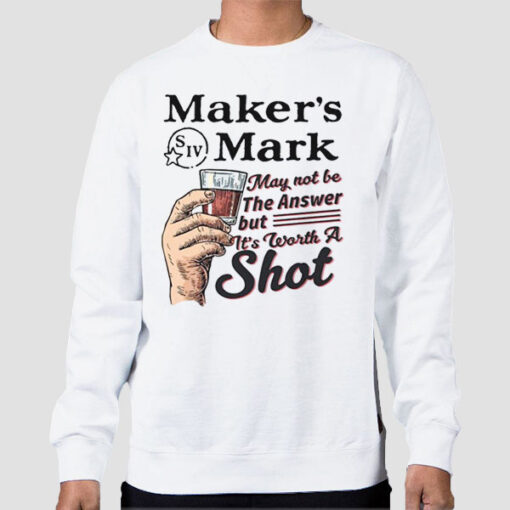 Sweatshirt White Funny Drinking Party Makers Mark
