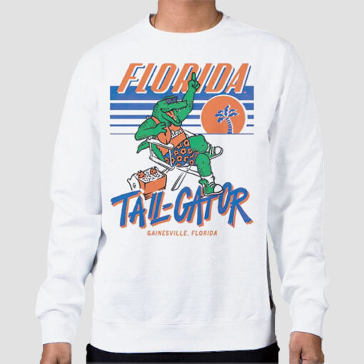 Sweatshirt White Funny Parody Florida Gator