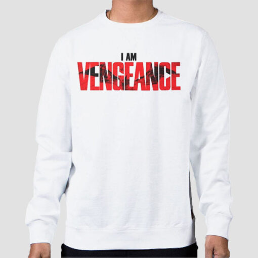 Sweatshirt White I Am Vengeance Meme Superhero