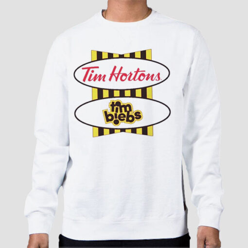 Sweatshirt White Inspired Tim Beibs Tim Hortons