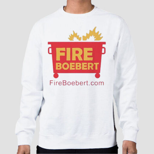Sweatshirt White Lauren Boebert Fire Boebert