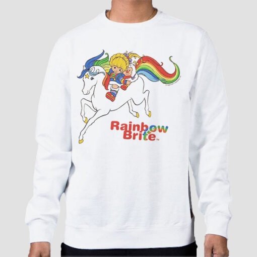 Sweatshirt White Logo Cartoon Rainbow Brite