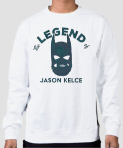 Sweatshirt White The Legend of Kelce Batman