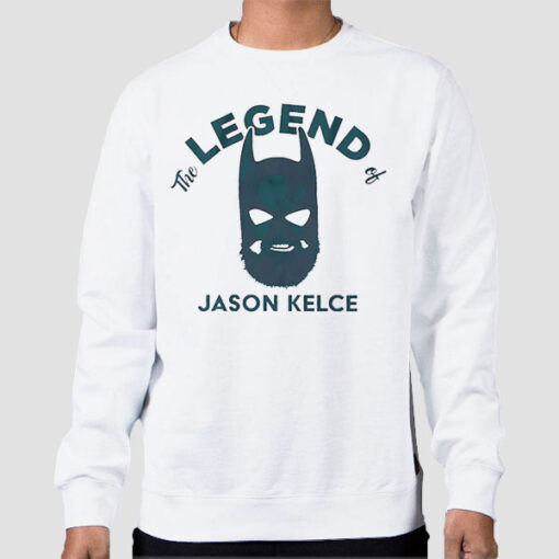 Sweatshirt White The Legend of Kelce Batman