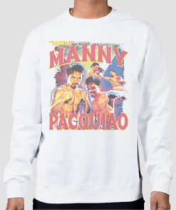 Sweatshirt White Vintage Potrait Pacman Manny Pacquiao