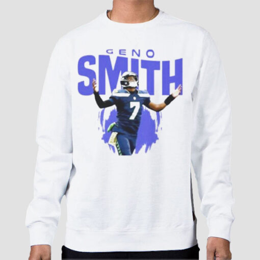 Sweatshirt White Vintage Retro Geno Smith