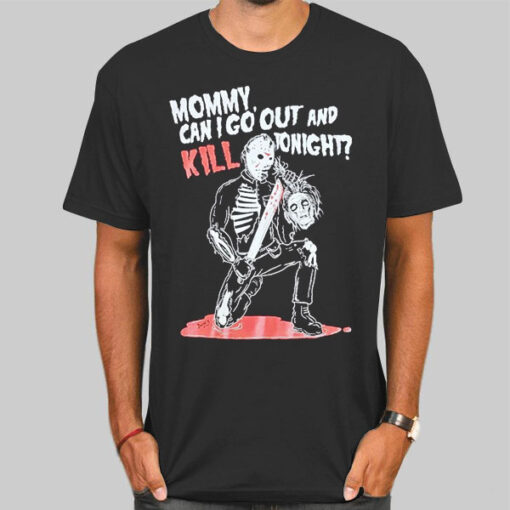 Scary Jason Voorhees Knife Shirt