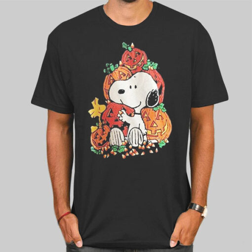 Vintage Snoopy and Woodstock Halloween Shirt