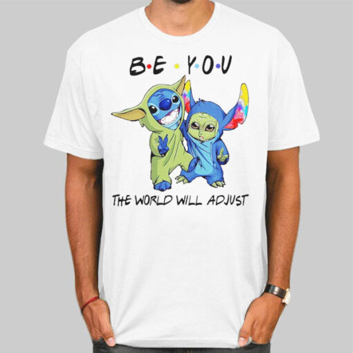 Be You Stitch and Baby Yoda Shirt