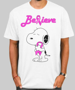 Snoopy Breast Cancer Pink Awareness Shirt