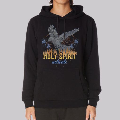 Black Hoodie Vintage Christmas Holy Spirit Activate