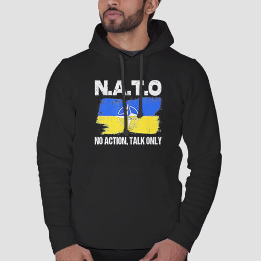 Hoodie Black No Action Talk Only Nato