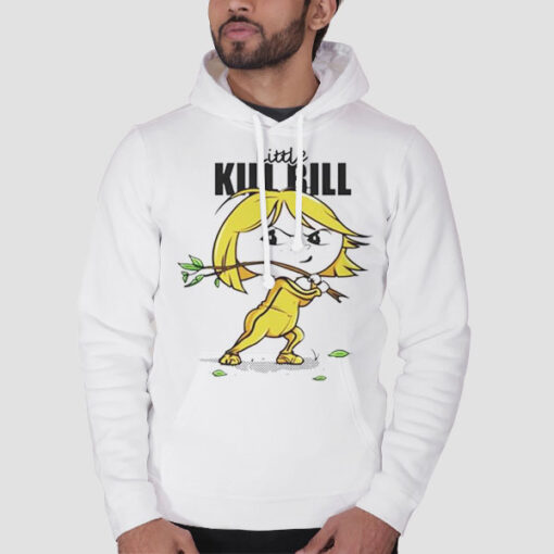 Hoodie White Funny Graphic Little Kill Bill