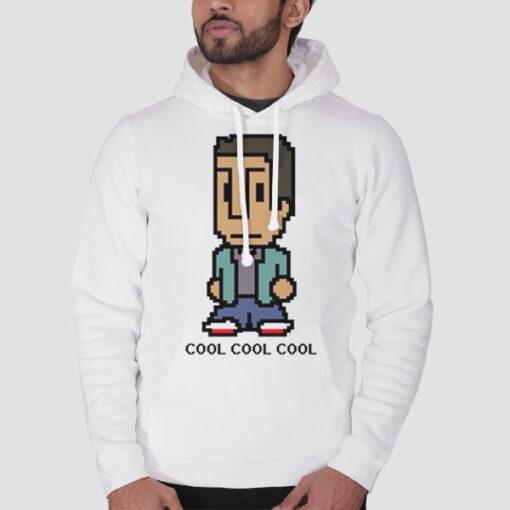 Hoodie White Funny Painting Abed Cool Cool Cool