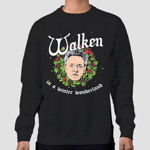 Sweatshirt Black Christopher Walken Winter Wonderland