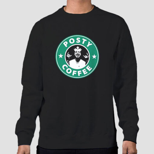 Sweatshirt Black Parody Logo Posty Malone Coffee