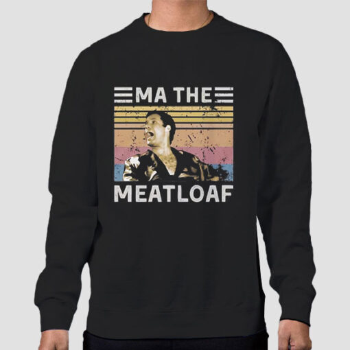 Sweatshirt Black Retro Mom the Meatloaf Will Ferrell