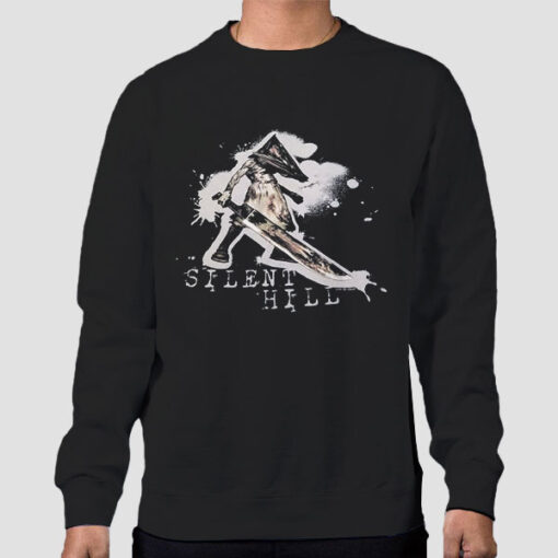 Sweatshirt Black Vintage Pyramid Monster Silent Hill