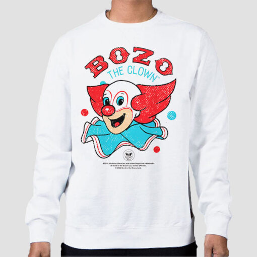 Sweatshirt White Funny Bozo Most Famous Clown