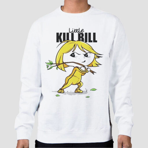 Sweatshirt White Funny Graphic Little Kill Bill Tshirt