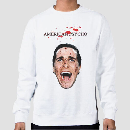 Sweatshirt White Halloween Meme American Psycho