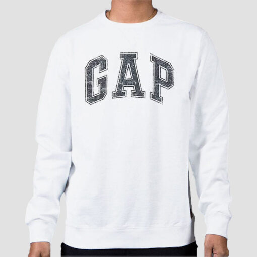 Sweatshirt White Logo Gapfactory Return