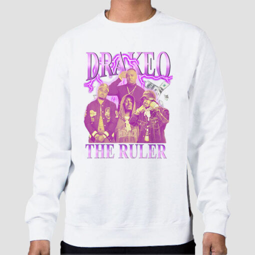 Sweatshirt White Vintage RIP Drakeo the Ruler Merch
