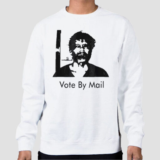 Sweatshirt White Vintage Vote by Mail Ted Kaczynski