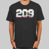 California 209 Area Code Zip Code Shirt