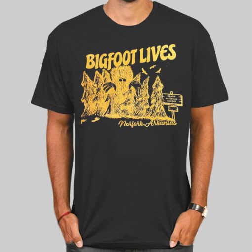 Classic Graphic Arkansas Bigfoot Lives Shirt