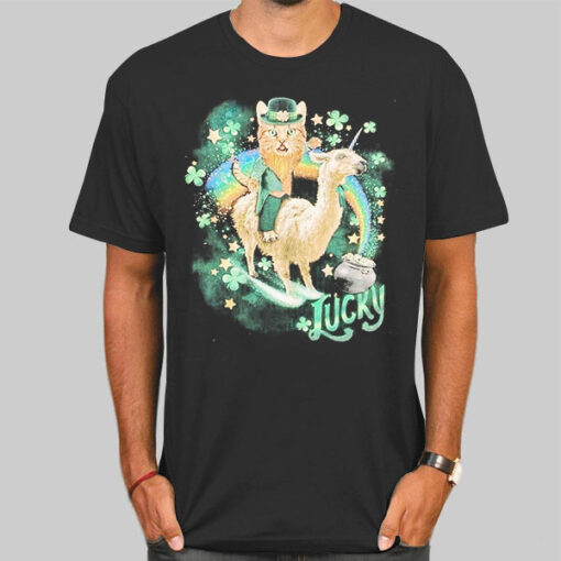 Funny Lucky St Patrick's Day Cat Shirt