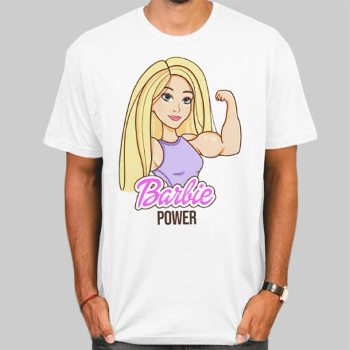 Funny Bodybuilding Barbie Power Shirt