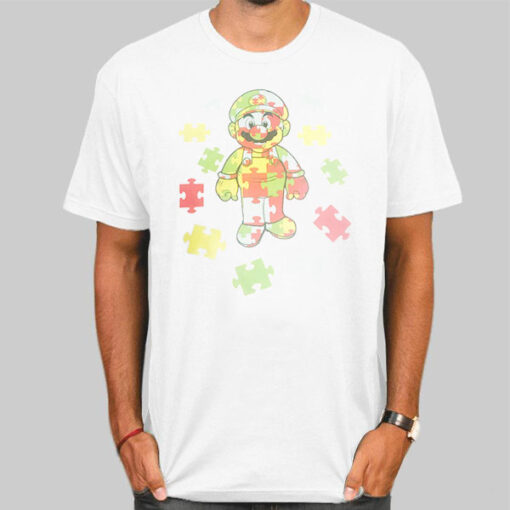 Inspired Puzzle Autism Mario Nintendo Shirt