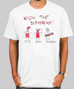 Know the Difference Santa and Satan Shirt