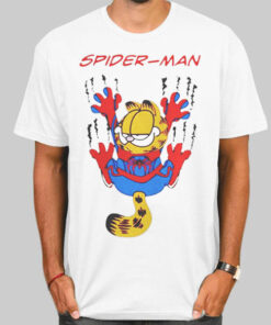 Parody Garfield Spider Cat Spider Man Shirt