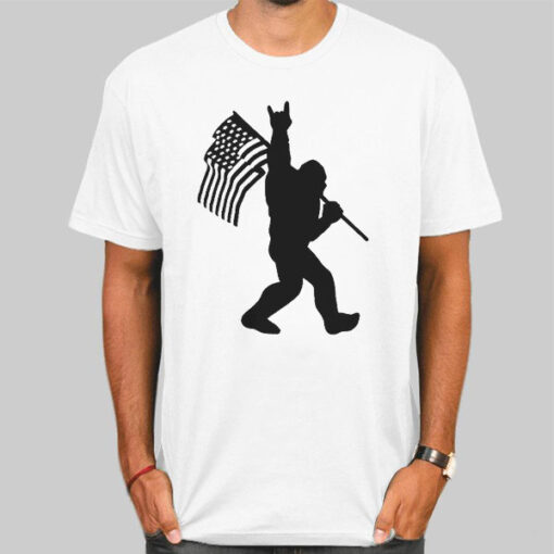 Swag Sign Bigfoot American Flag Shirt