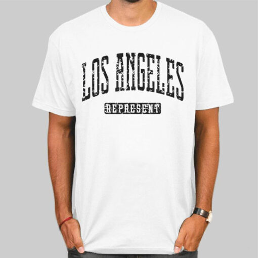 Typography Los Angeles Represent Merch Shirt