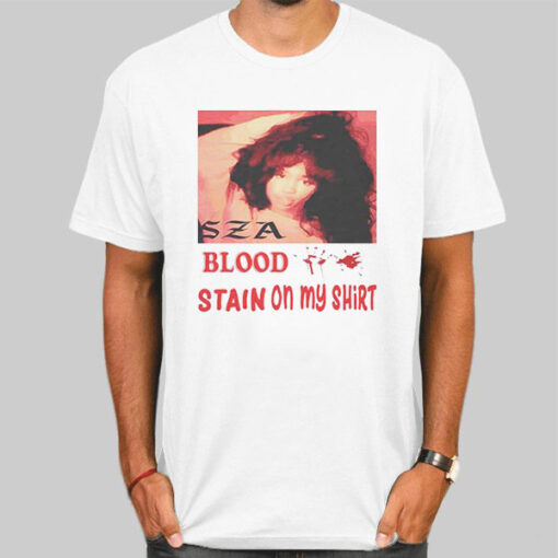 Vintage Album Photo Sza Bloodstain Shirt