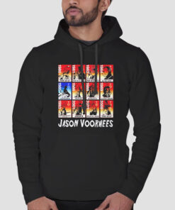 Hoodie Black Inspired Jason Voorhees Evolution